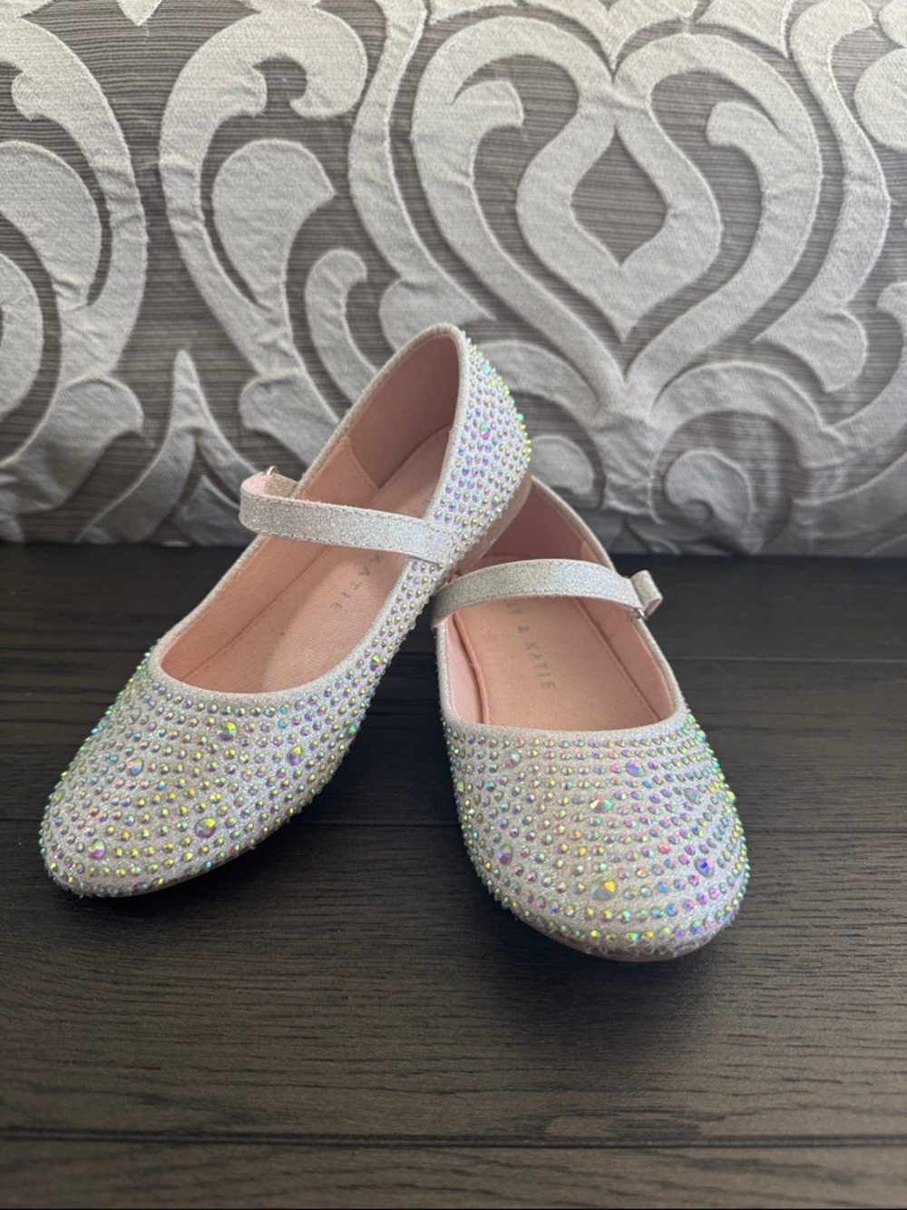 Kelly & Katie Lil Elle Girls Sparkly Mary Jane Flats